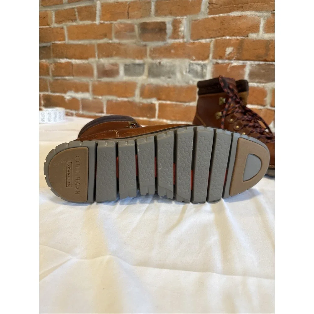 Cole‎ Haan Men's ZeroGrand Waterproof Hiker Boot British Tan Style C30405